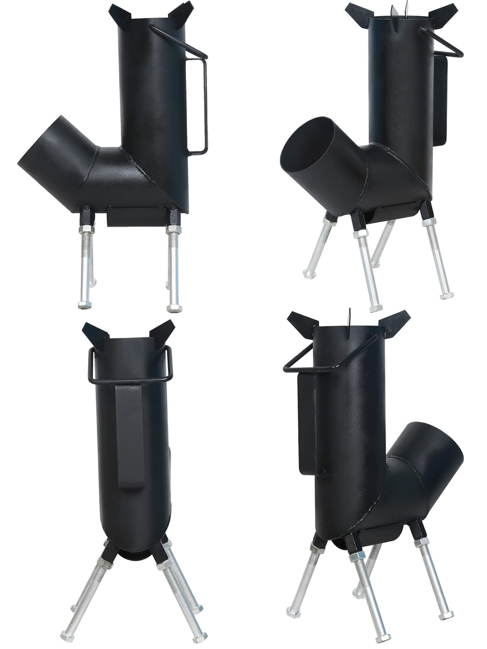 TAFEIDA Portable rocket stove with side handles for effortless transport