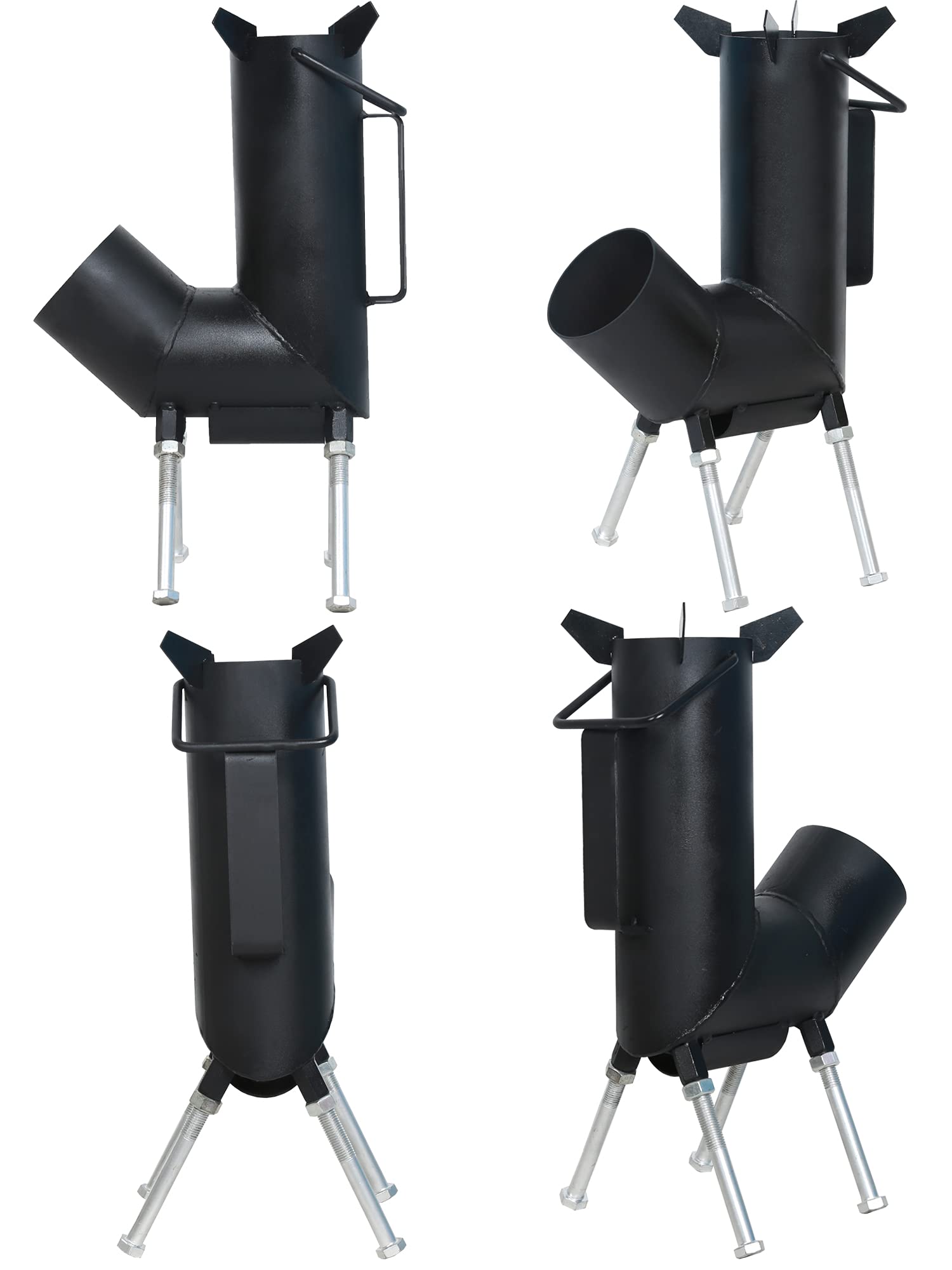 TAFEIDA Portable rocket stove with side handles for effortless transport