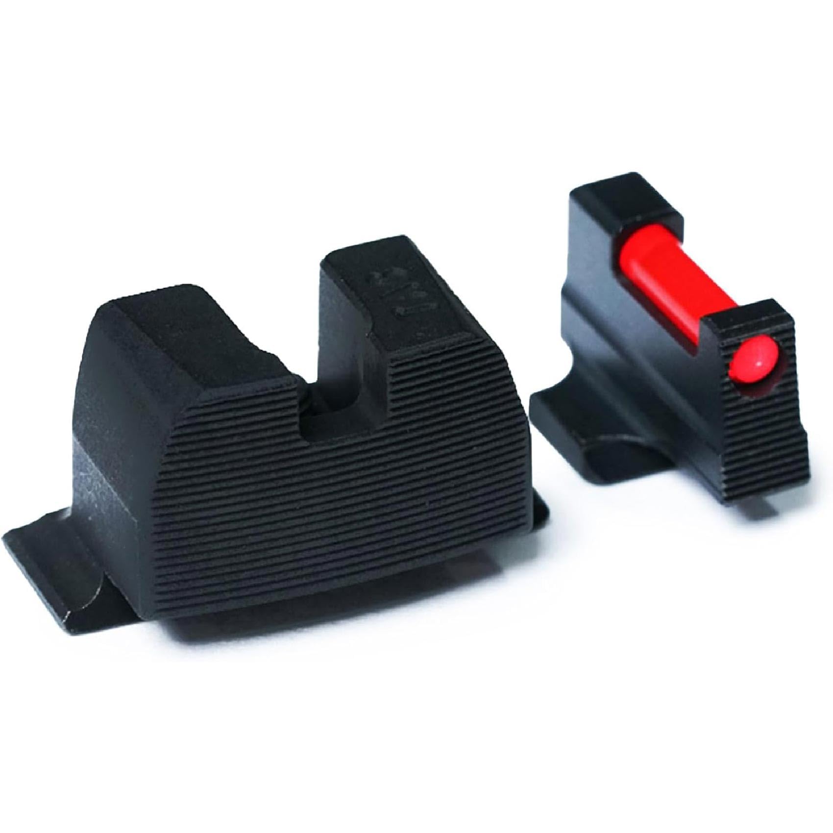 TAG Precision optics-ready rear sight highlights clear notch for quick aiming in daylight and dim conditions.