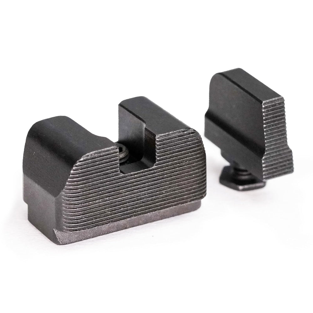 Tag Precision TSP OR Glock sights front and rear with optics-ready versatility for handguns