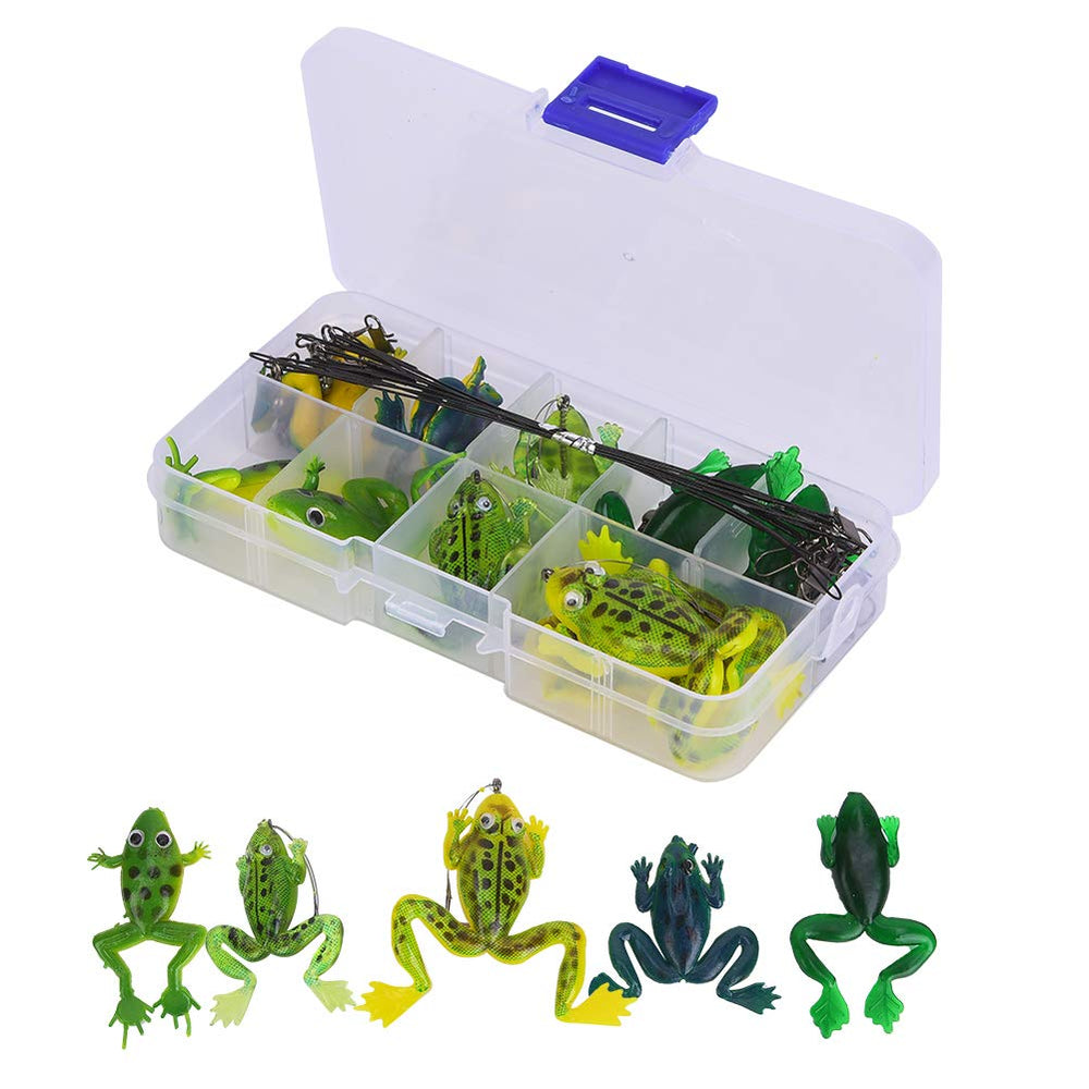 Taidda Frog Lure Kit front view with lifelike motion and 3D eyes