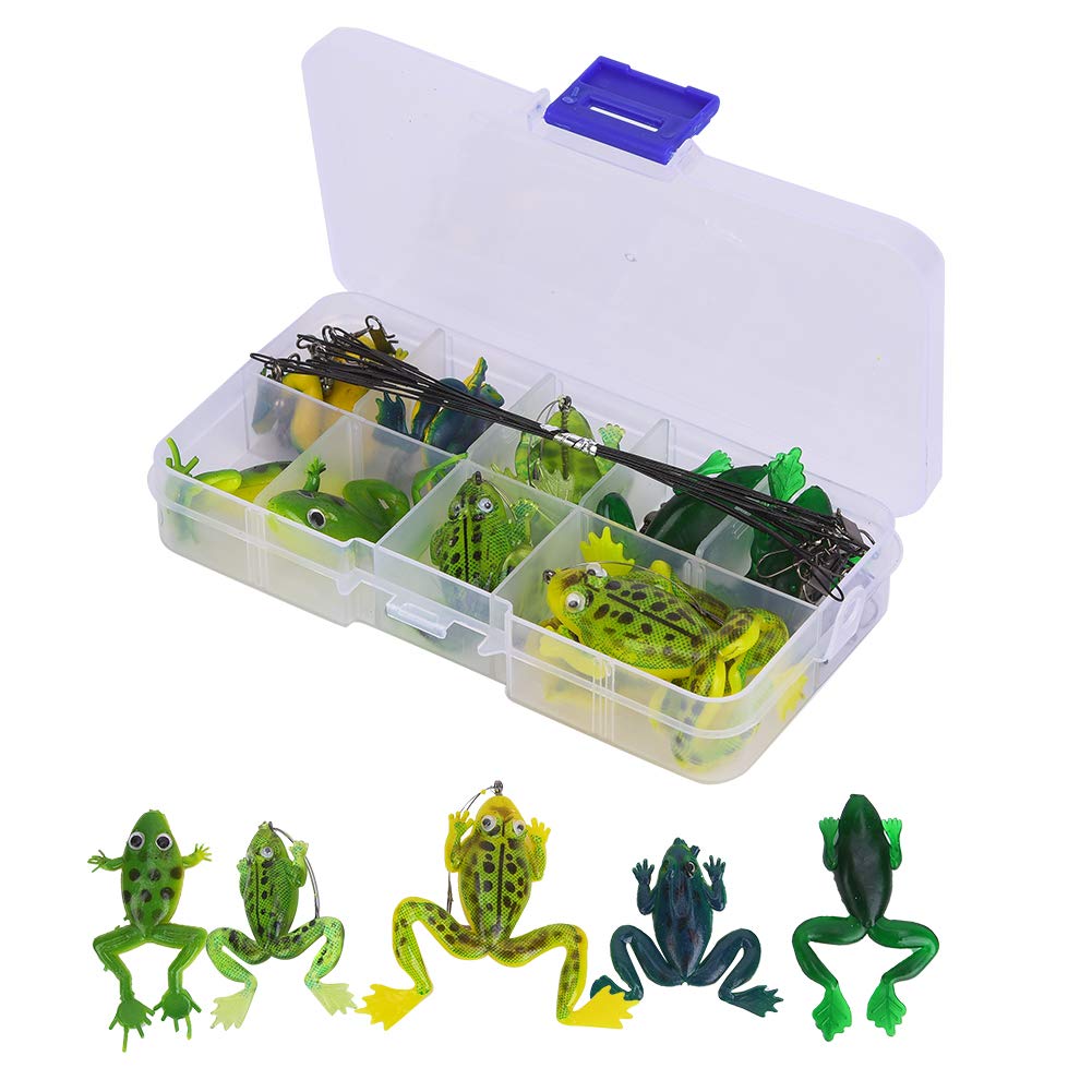 Taidda Frog Lure Kit front view with lifelike motion and 3D eyes