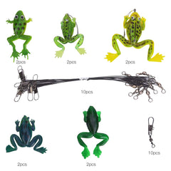Taidda Frog Lure Kit soft plastic frog detail close-up