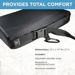 Tail Mate GelCore cushion back view highlighting support and stability