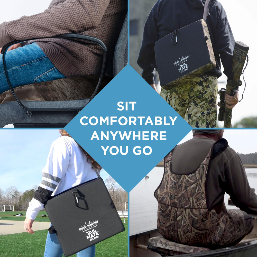 Tail Mate Mossy Oak fabric emphasizes rugged durability in woods.
