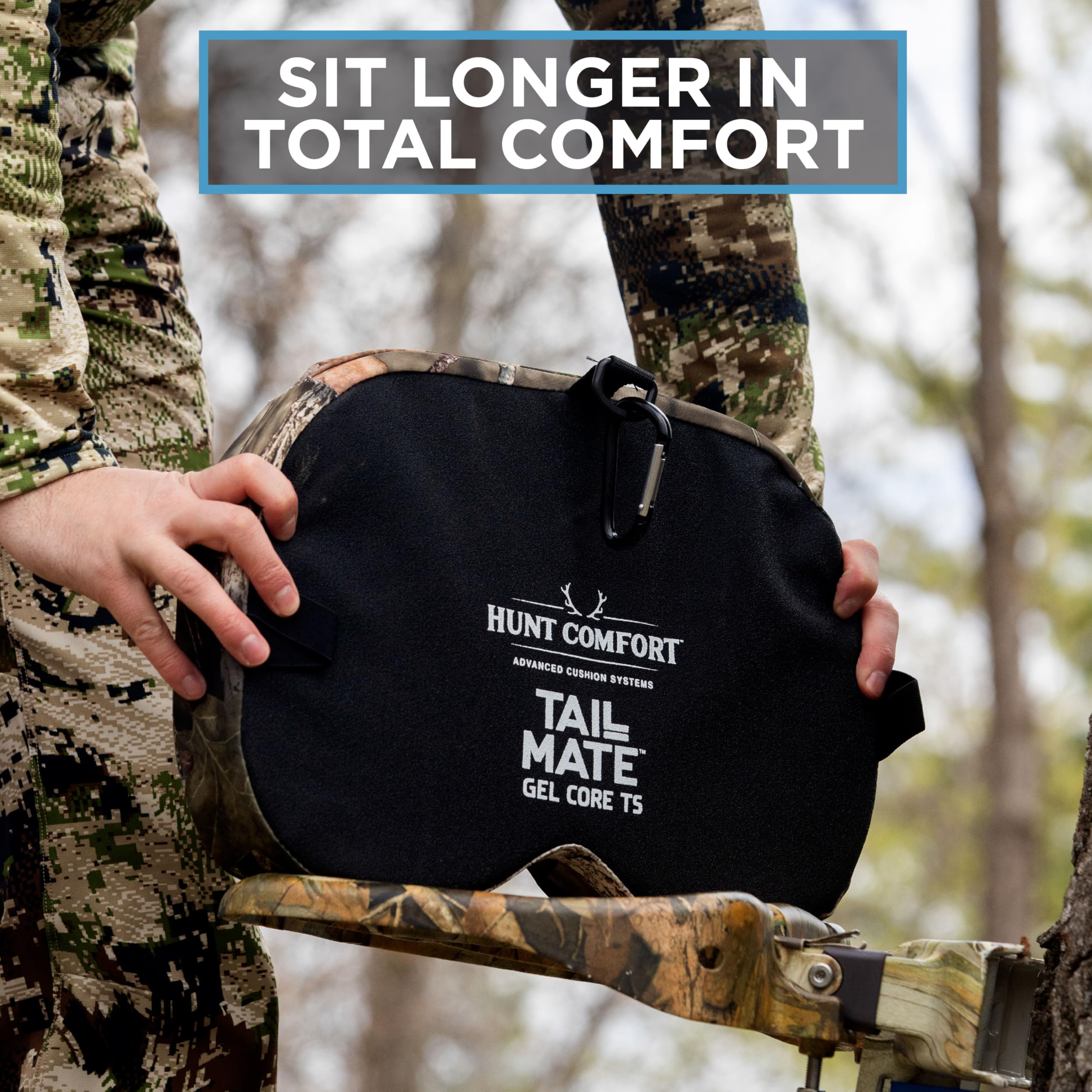 Tail Mate removable washable cover makes cleaning quick after damp forest days.