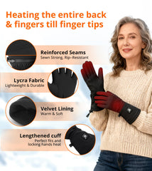 Taileluo heated glove liner perimeter finger heating elements deliver fingertip heat.