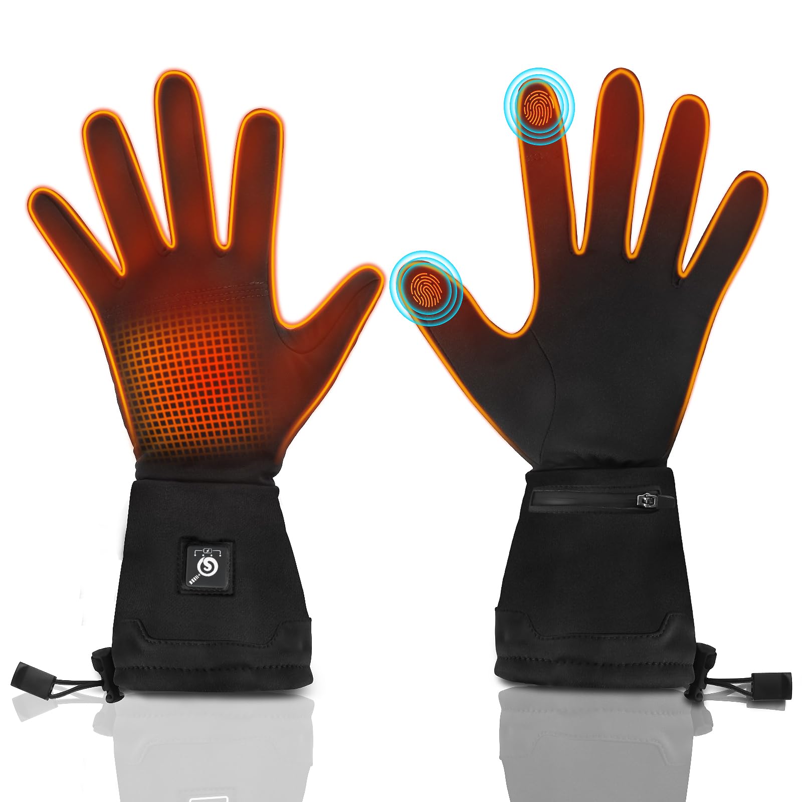 Taileluo heated glove liner warms hands in 30 seconds for quick comfort.