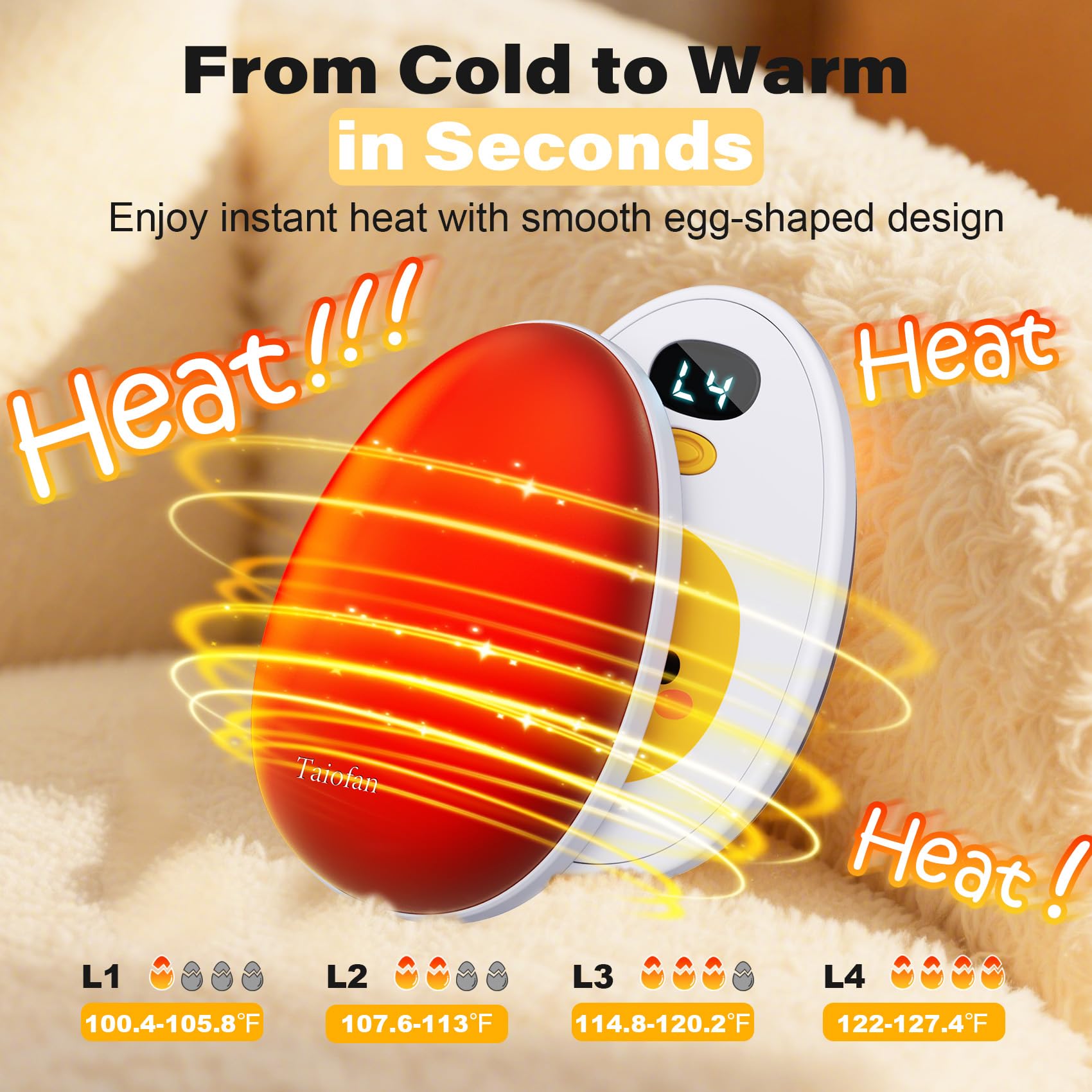 Taiofan gift-ready egg warmer pack in vibrant color options