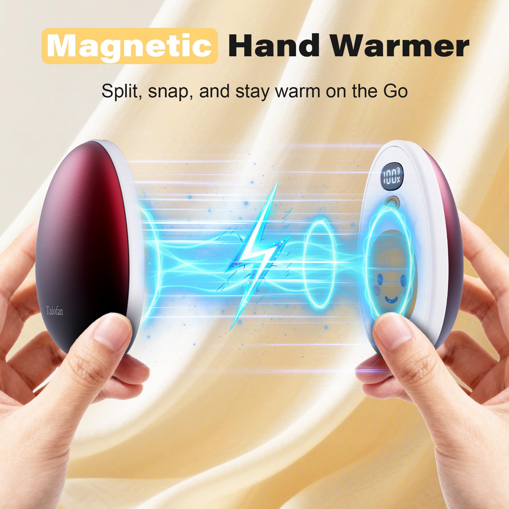 Taiofan split-design hand warmer warming both hands for shared comfort