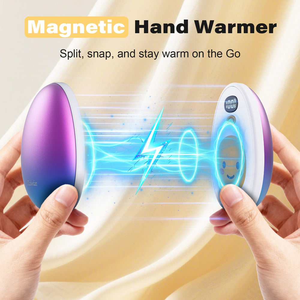 Taiofan split-design hand warmers ready for shared warmth