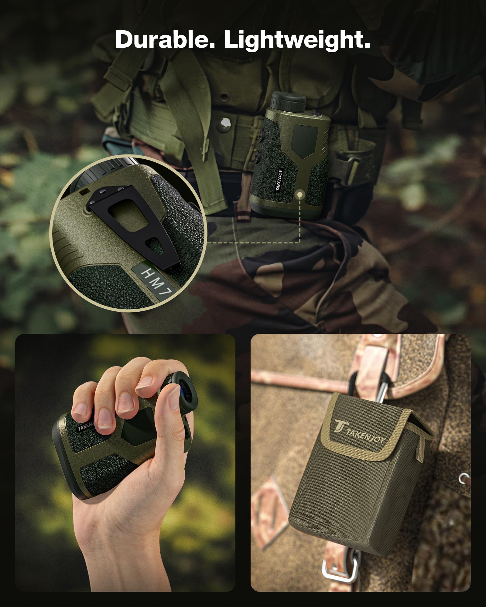 TAKENJOY HM7 speed mode capture illustrates quick distance for moving targets.