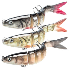 Takieaquax 8-segment lifelike fishing lure front view