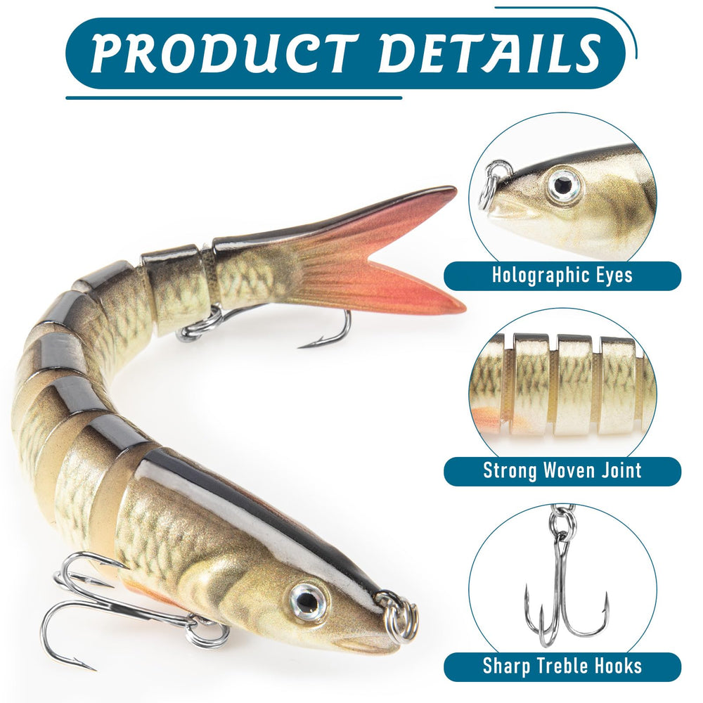 Durable ABS plastic lure with internal rattle beads