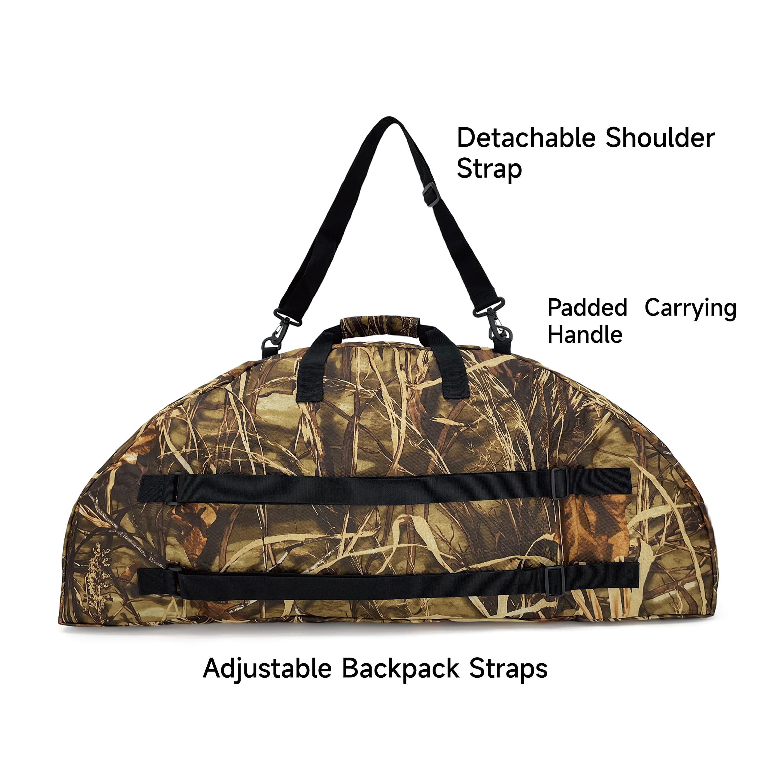 TaktZeit bow case exterior pocket stores accessories for easy reach.