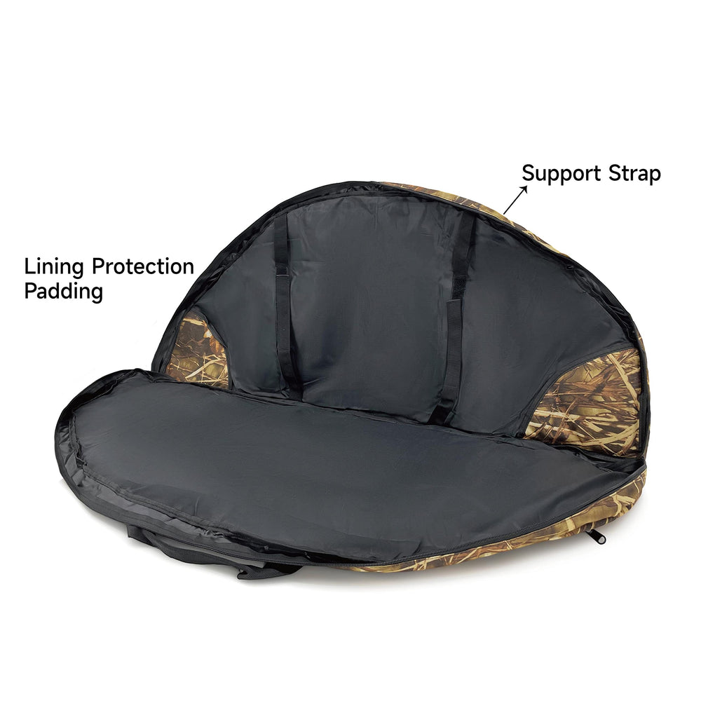TaktZeit bow case soft interior foam and corner guards protect gear.