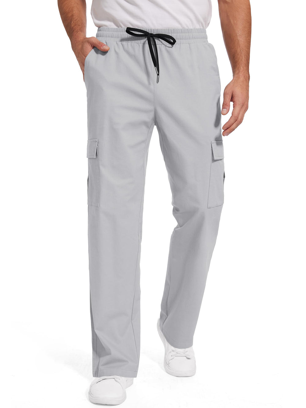 Tallemon cargo pants with adjustable waistband for personalized comfort.