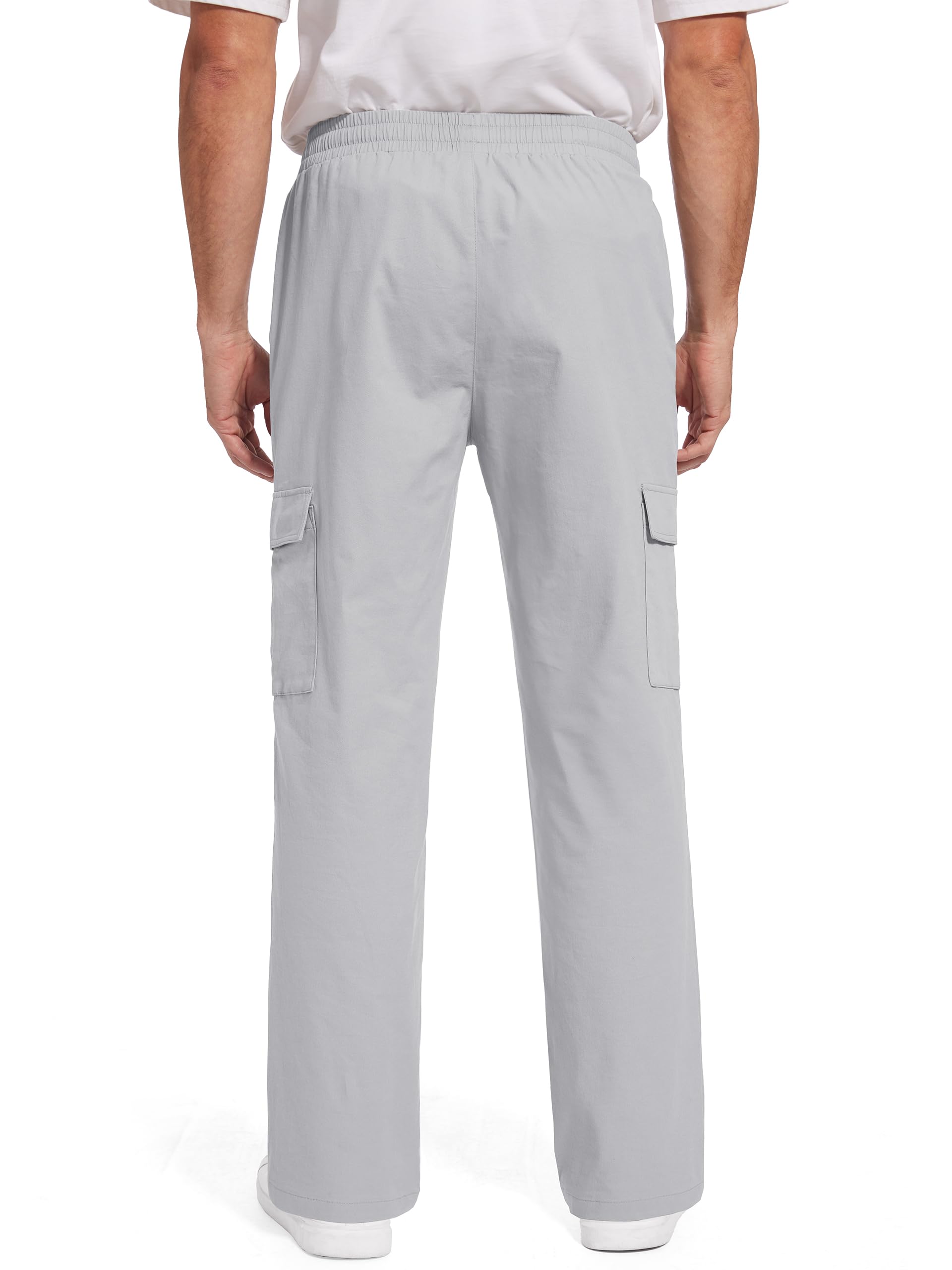 Tallemon cargo pants side pockets with flaps to secure valuables.