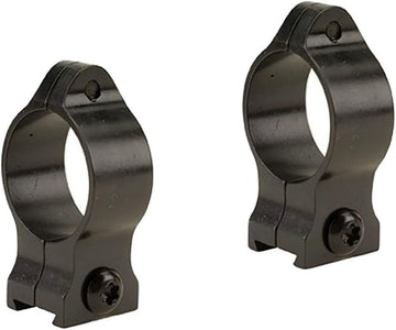 Talley 1-inch fixed rings assembly view shows rigid, no-moving-parts design for magnum calibers.