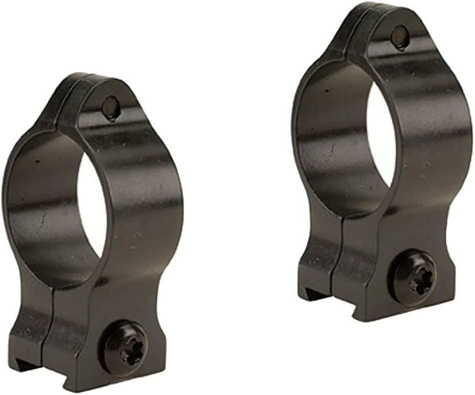 Talley 1-inch fixed rings assembly view shows rigid, no-moving-parts design for magnum calibers.