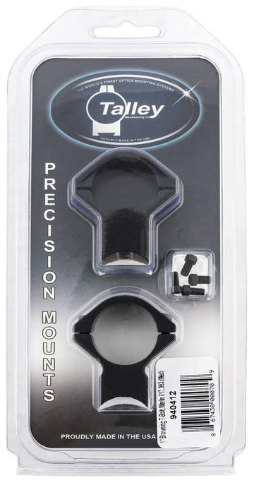 Talley 1in mount for Browning T-Bolt and Marlin 983; lightweight, rigid, and reliable for precise aiming.