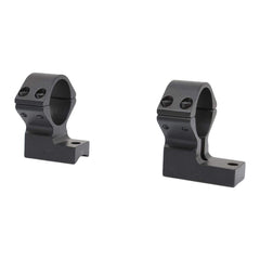 Talley Accumark 1in ring/base high black mounted on rifle showcases easy setup and repeatable alignment.