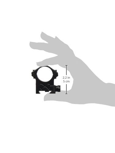 Talley BAT30M 30mm tactical ring Black Armor side view with secure rail mounting.