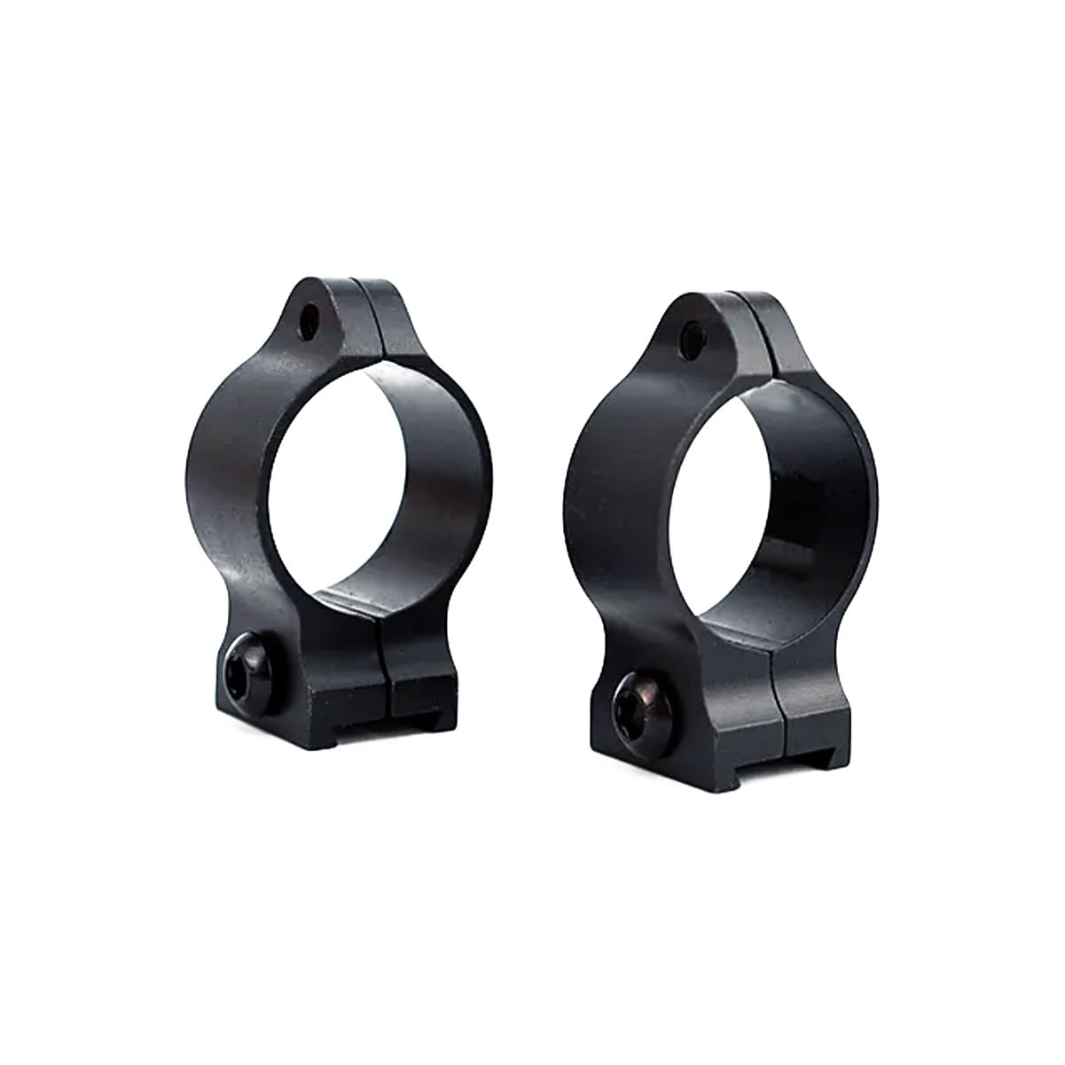 Talley Fixed Ring Black 1-Inch mounted on rifle shows precision alignment.