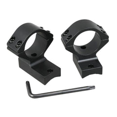 Talley lightweight alloy scope mount closeup highlighting reduced weight and rigidity.