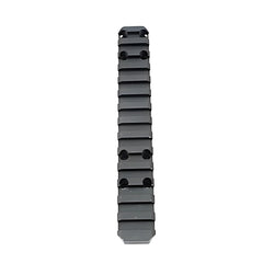 Talley one-piece aluminum base in blue provides rigid, repeatable scope alignment