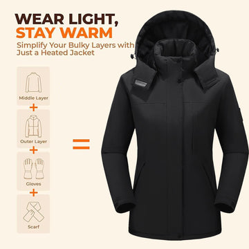 TAMEYA waterproof fleece-lined jacket ideal for light outdoor commuting