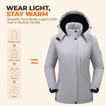 TAMEYA heated jacket detachable hood close-up demonstrating wind protection.