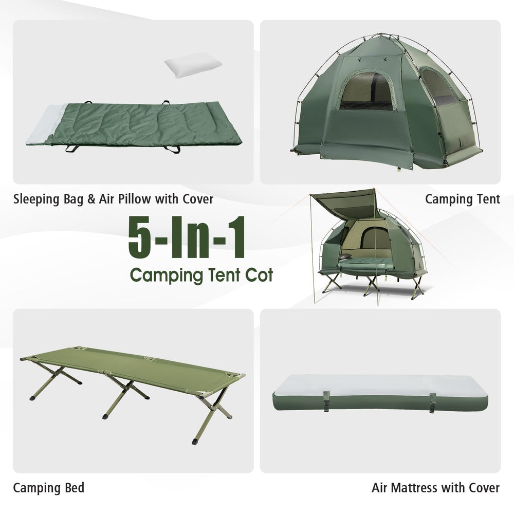 Tangkula elevated 17-inch cot keeps you off damp ground