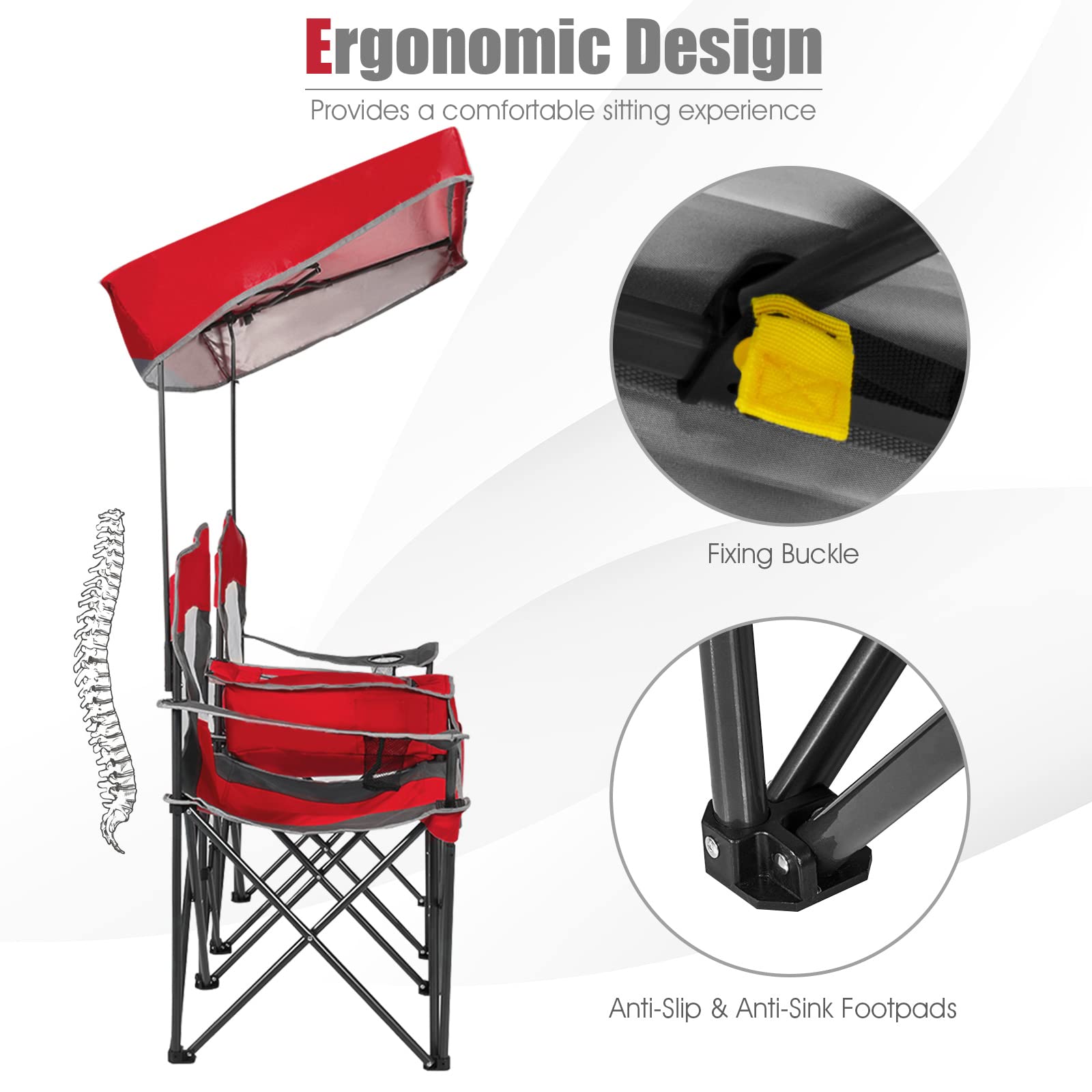 Tangkula 600D oxford seat fabric delivers durability and comfort