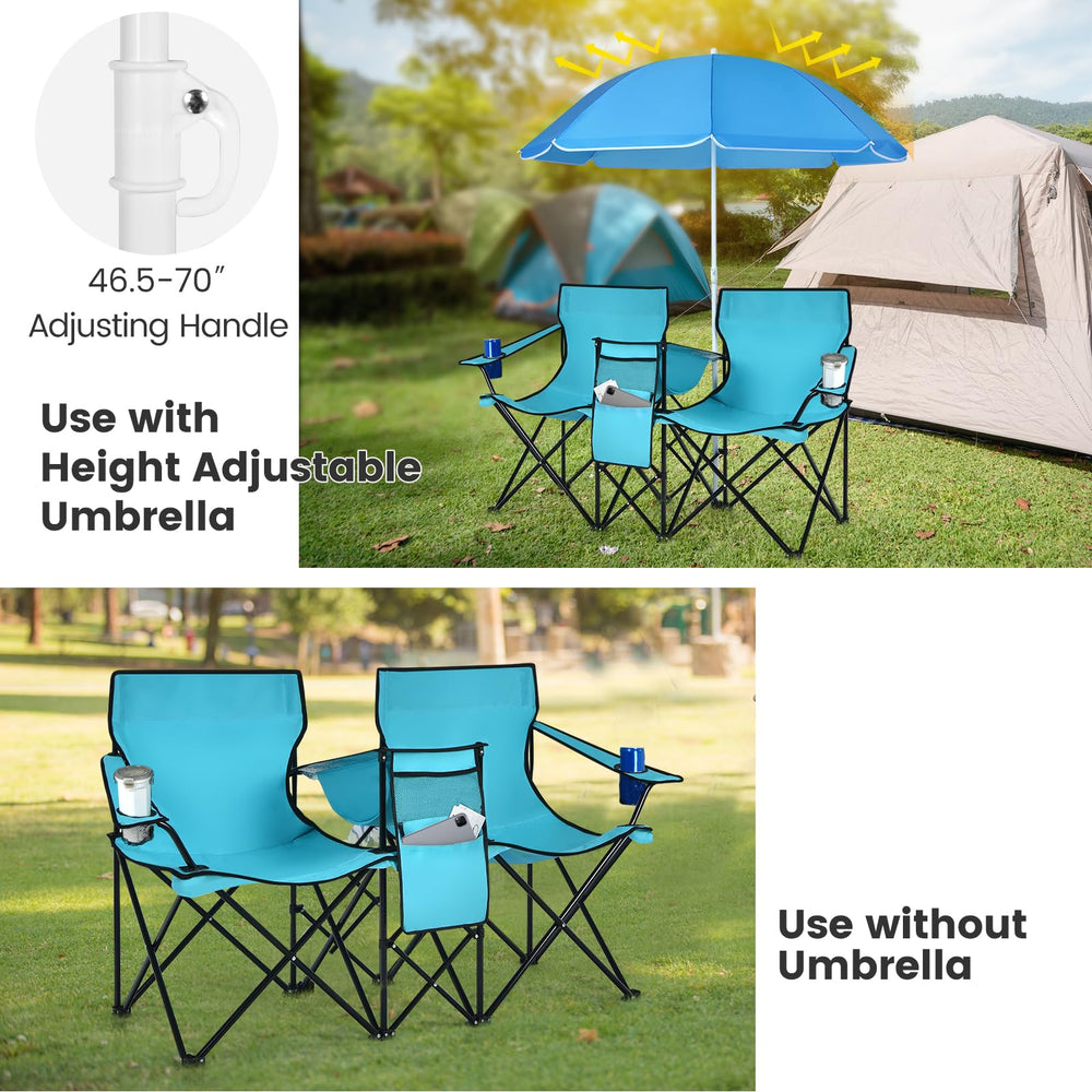 Tangkula adjustable umbrella height for customized sun protection.