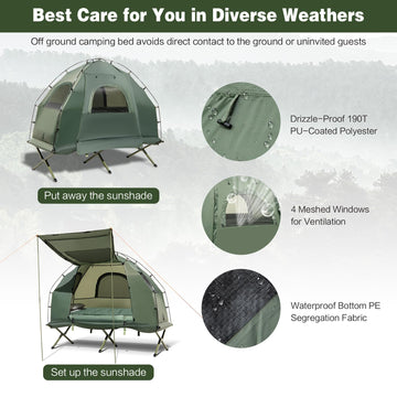 Tangkula air pillow complements restful camping sleep