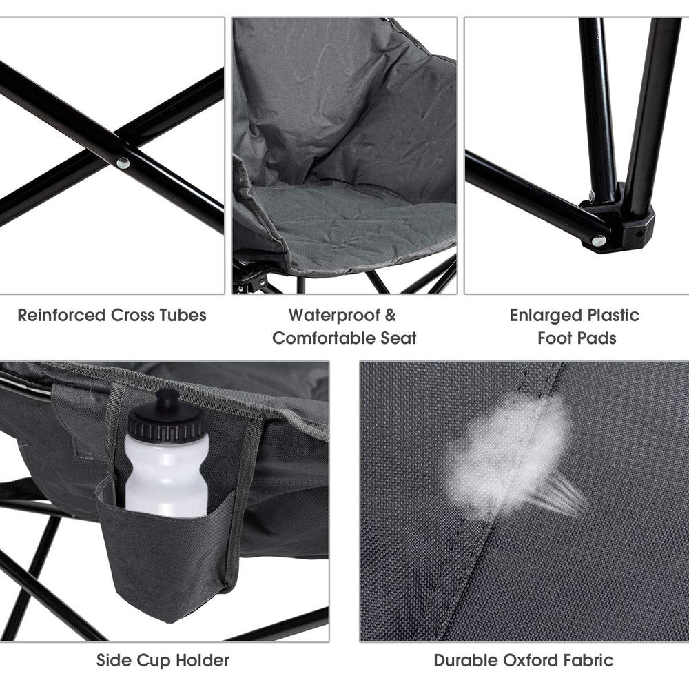 Tangkula no-assembly folding design makes setup quick and simple.