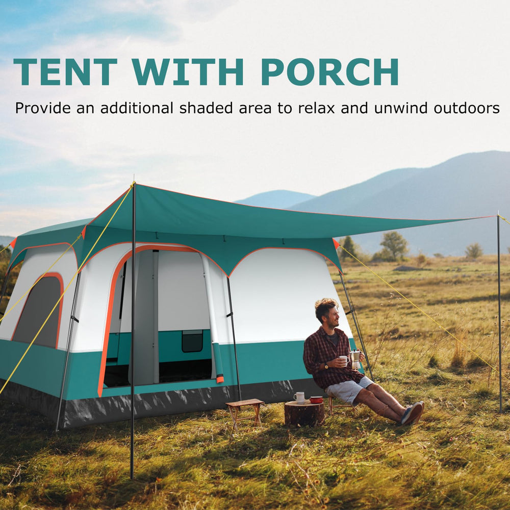 Tangkula cabin tent with two rooms for flexible sleep zones.