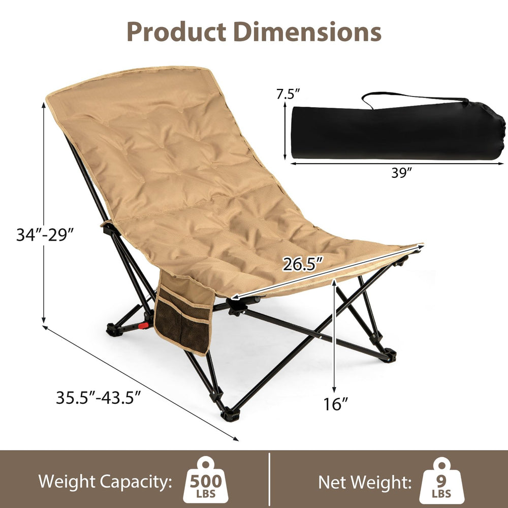 Tangkula padded seat cushion providing plush comfort during extended seating.