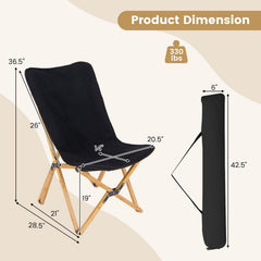 Tangkula bamboo frame detail highlights natural elegance and sturdy support.
