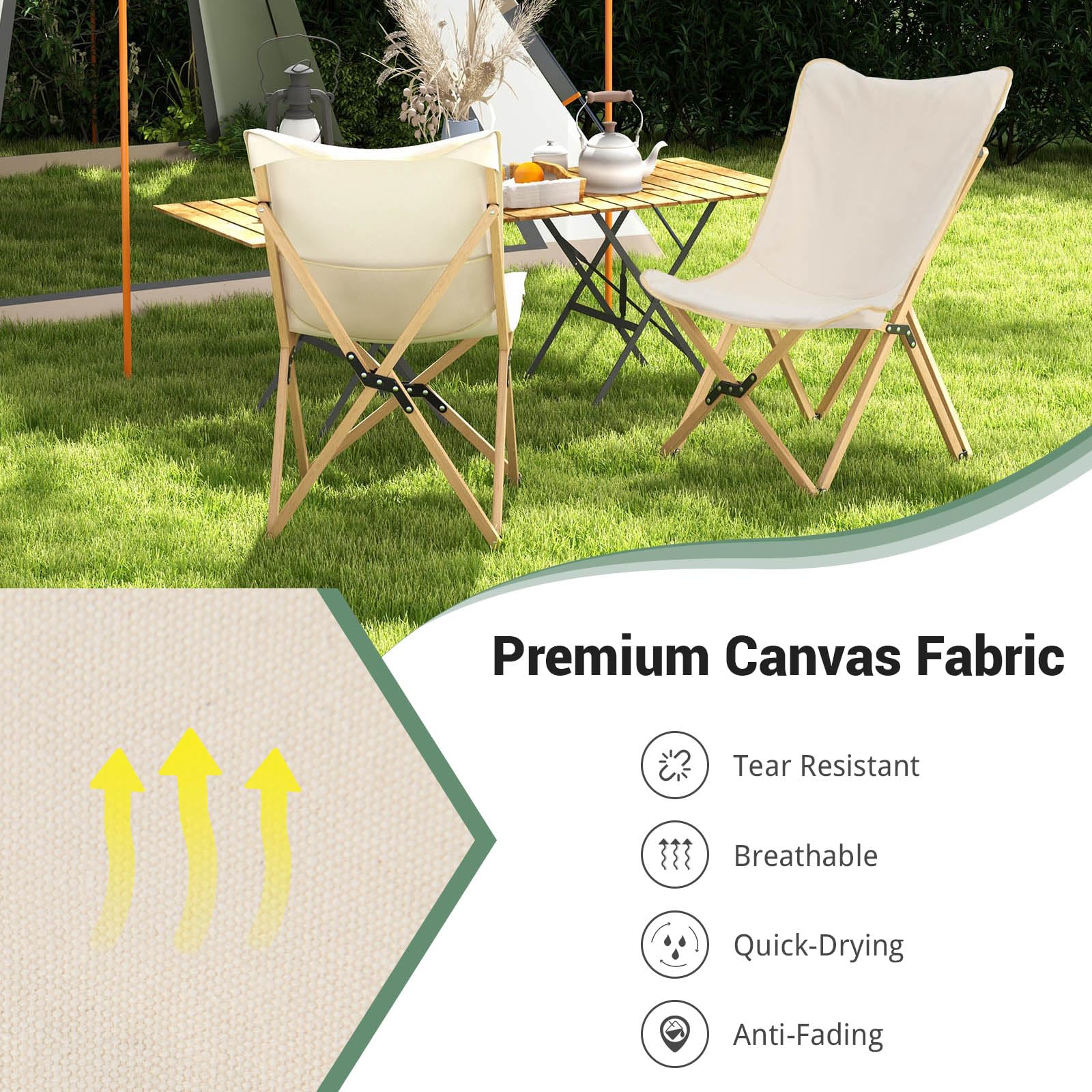 Tangkula carrying-bag enables effortless portability on camping trips.