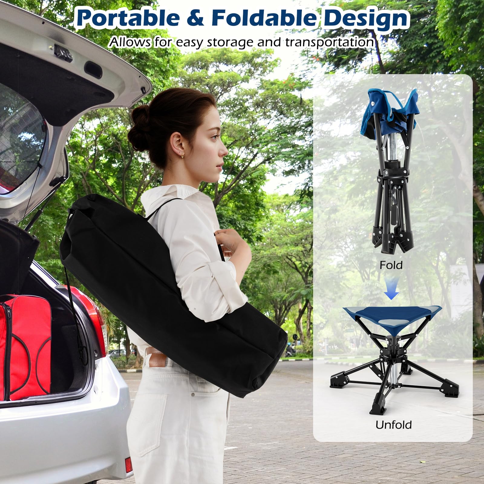 Tangkula compact folded size fits in small spaces.