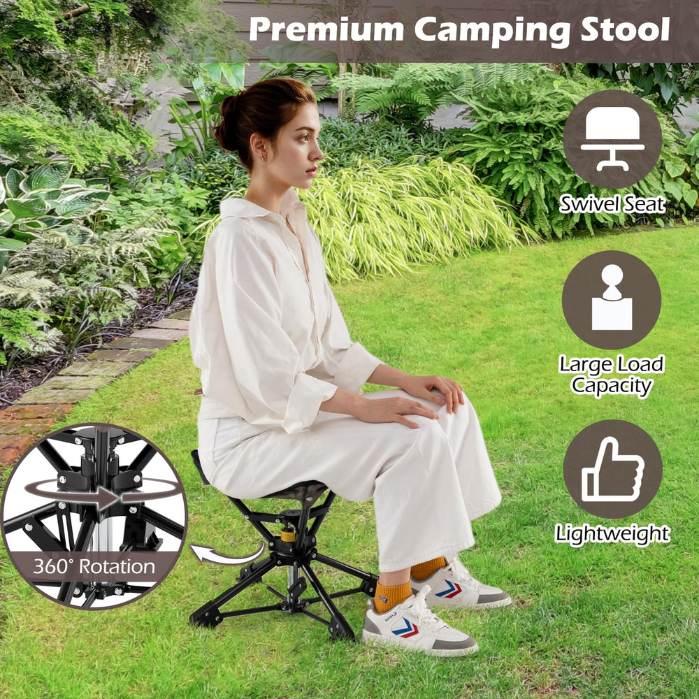 Tangkula compact folded size fits in a carrying bag.