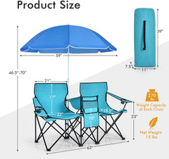 Tangkula cup holder and storage pocket keep essentials within reach.