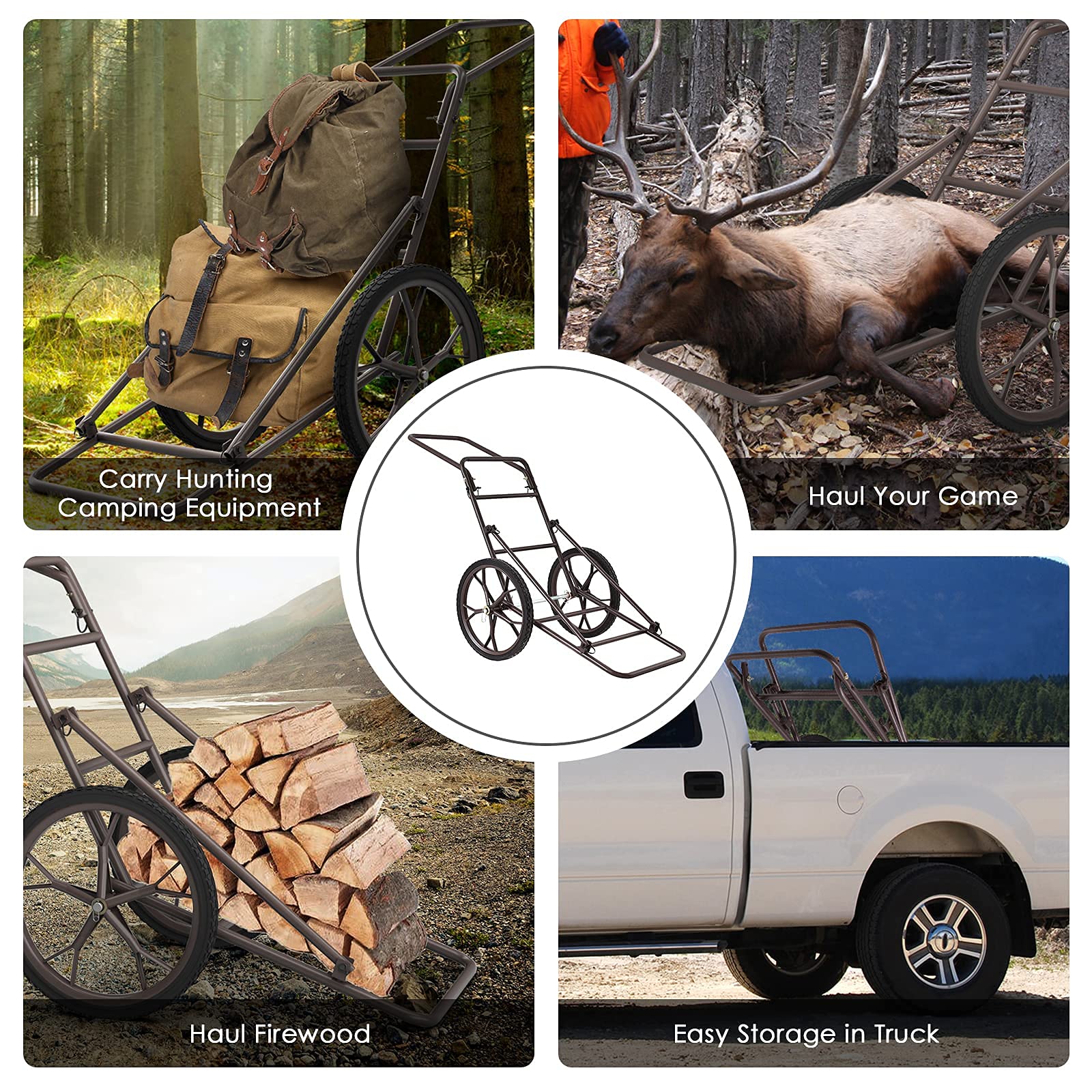 Tangkula deer cart easy assembly with included hardware.
