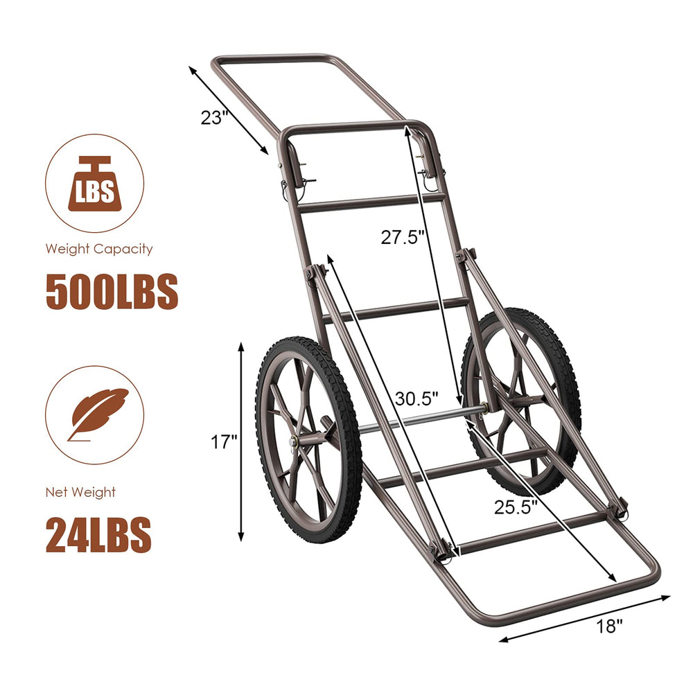 Tangkula deer cart large loading space for gear and game.