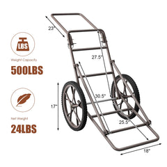 Tangkula deer cart large loading space for gear and game.