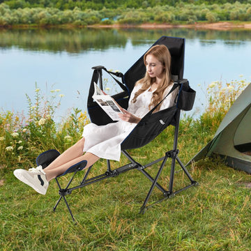 Tangkula hammock camping chair adjustable back angle for customizable comfort