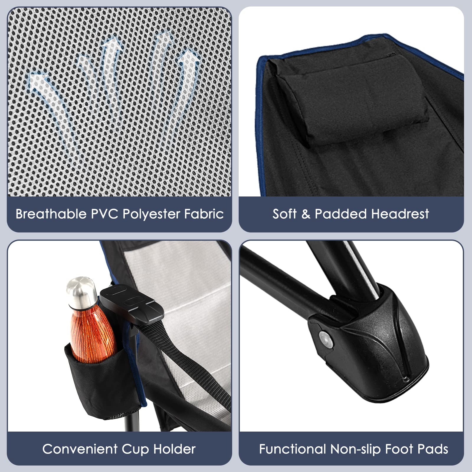 Tangkula hammock camping chair breathable fabric keeps you cool