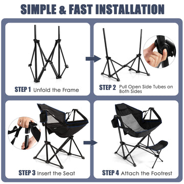 Tangkula hammock camping chair side cup holder for drinks
